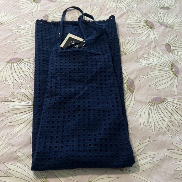 🔥🔥NWT ECHO Sheer Eyelet Midi Dress - Picture 12 of 15